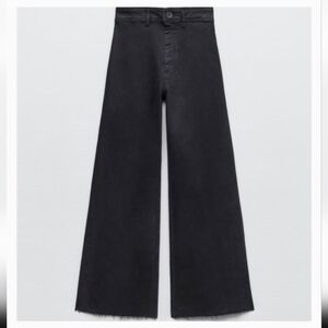 NWT- Zara Marine Straight Wide Leg Jeans